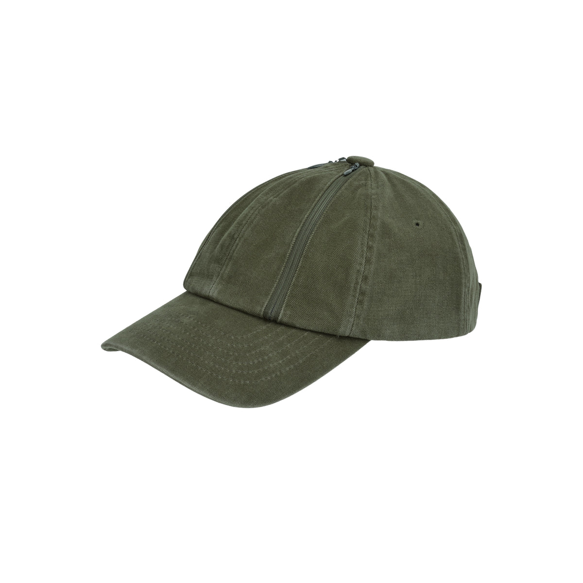 Double Zip Washed Cap (Army Green)