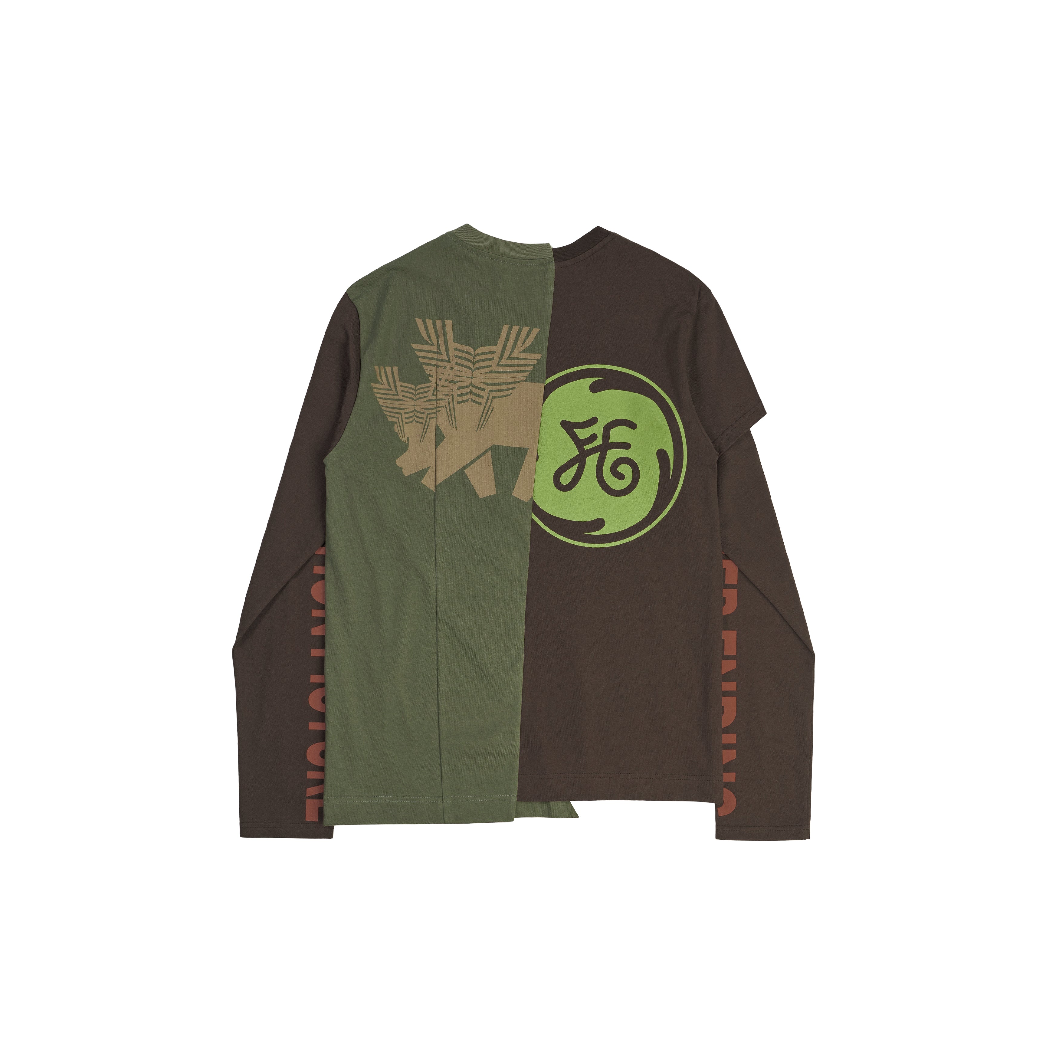 Defense Printed Deconstructed Longsleeve (Army/Brown)