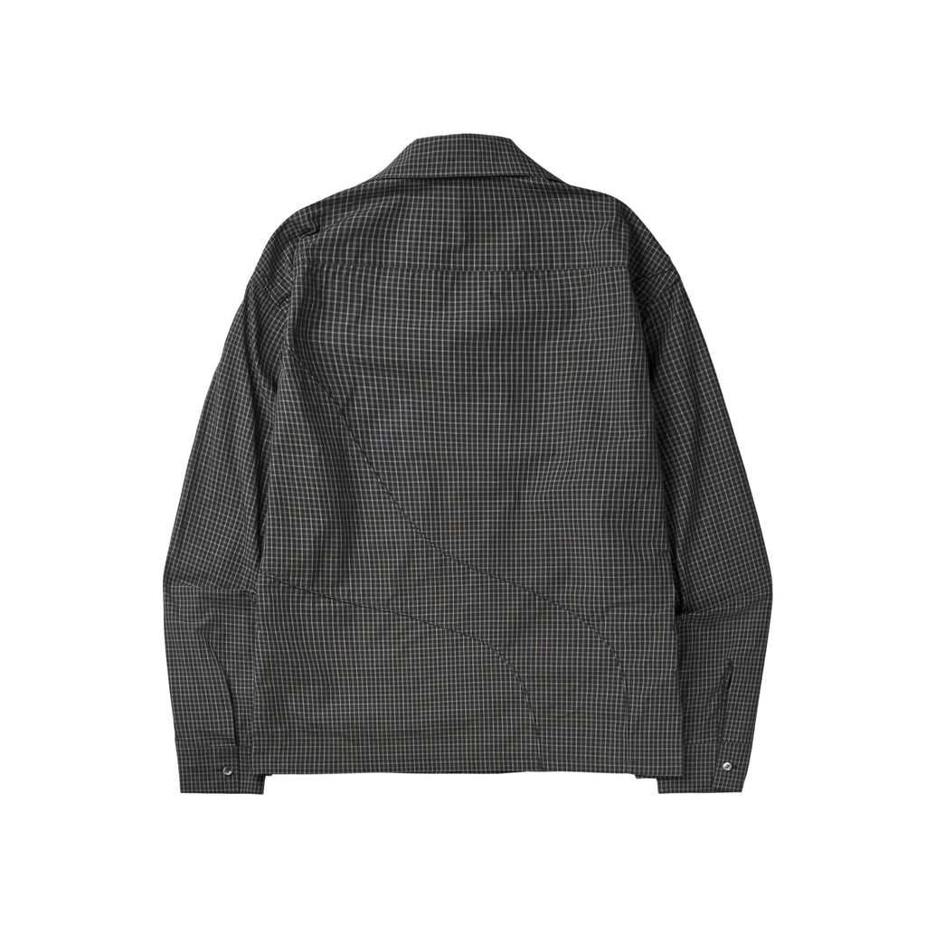 Diffraction Button Up Shirt (Grey Multi)