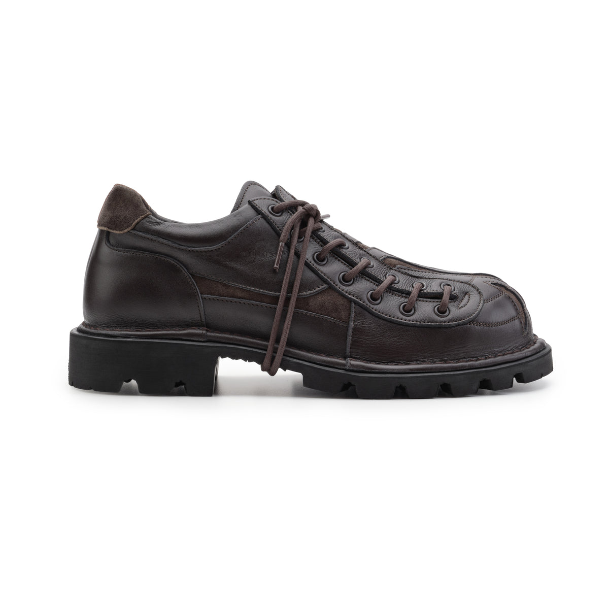 Banner Lace Up Derby (Dark Brown/Brown)