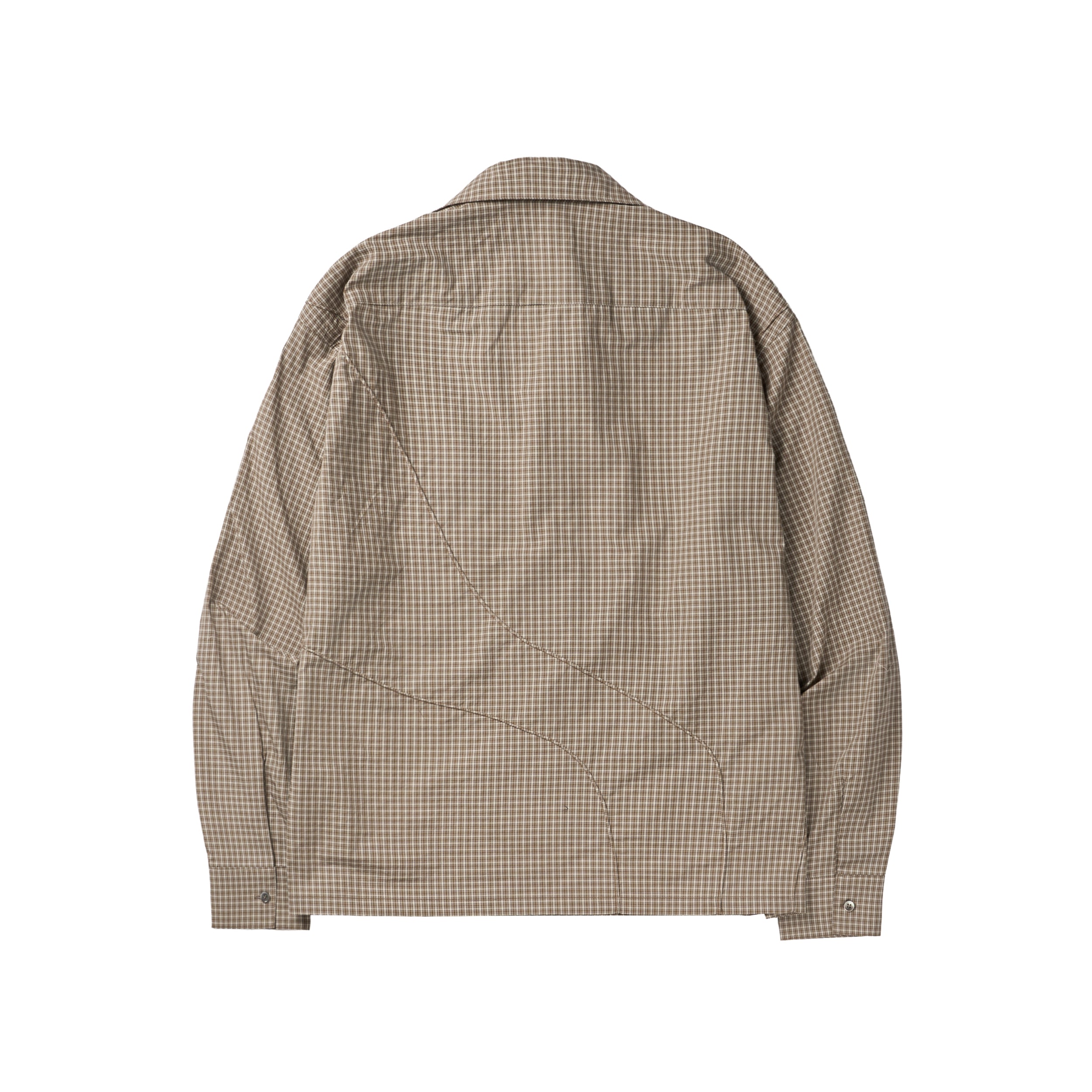 Diffraction Button Up Shirt (Beige Multi)