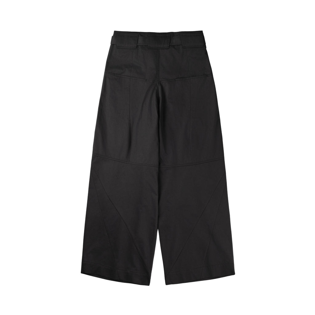 Wide Belted Trousers (Black)