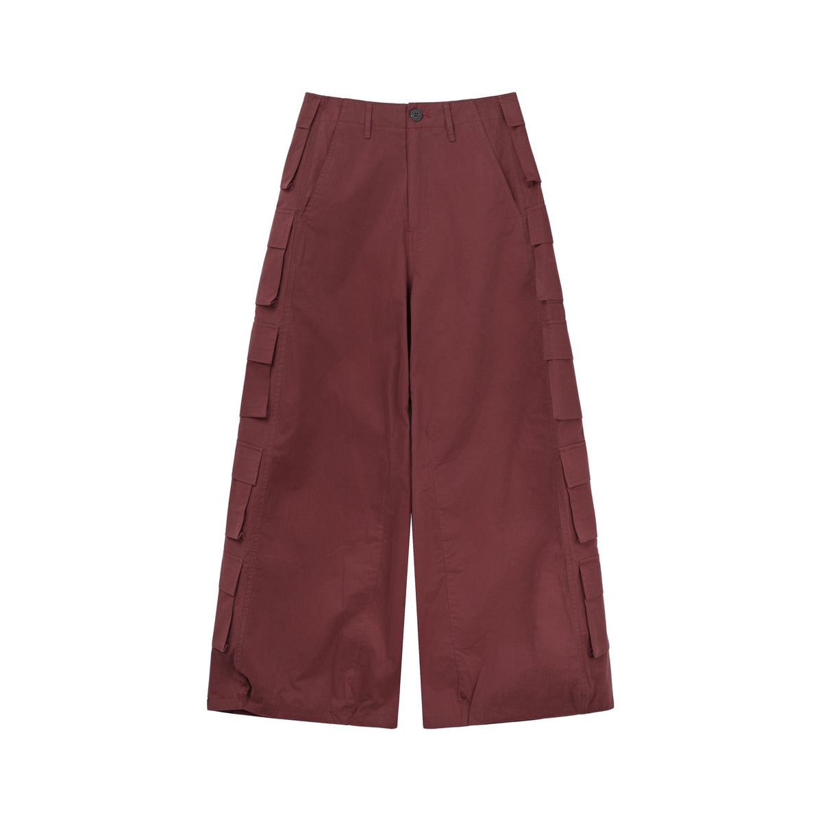 6 Flap Pocket Trousers (Red)