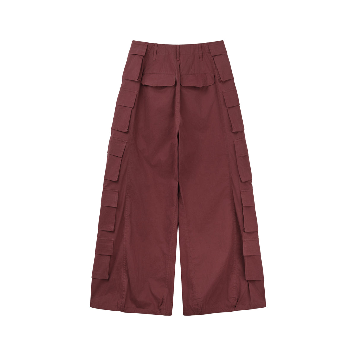 6 Flap Pocket Trousers (Red)