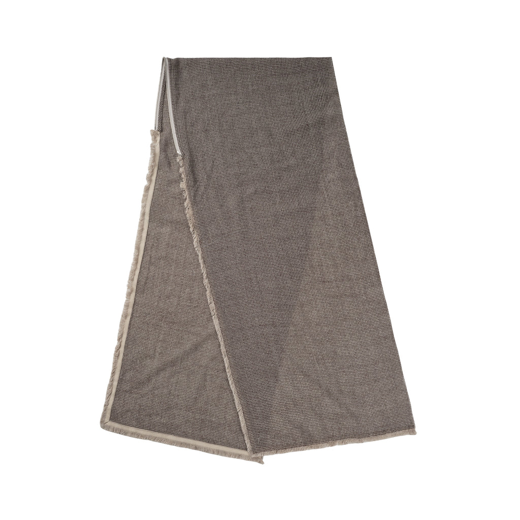Hooded Zip Scarf (Ivory)