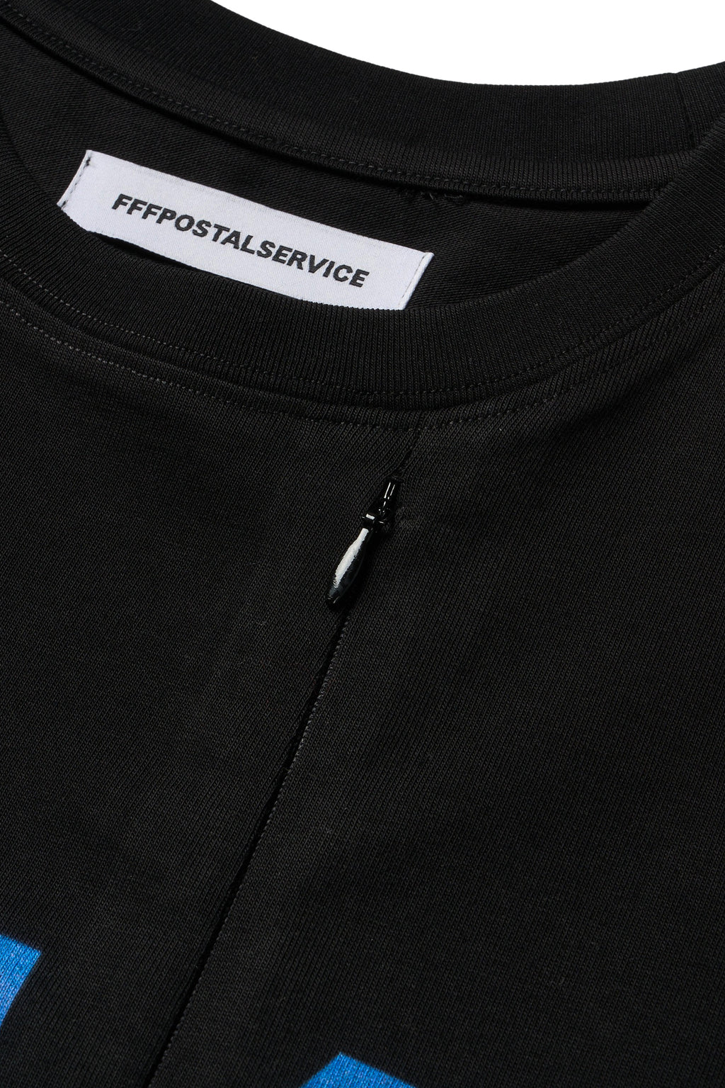 SWAF Conceal Zip T-Shirt (Black/Blue)
