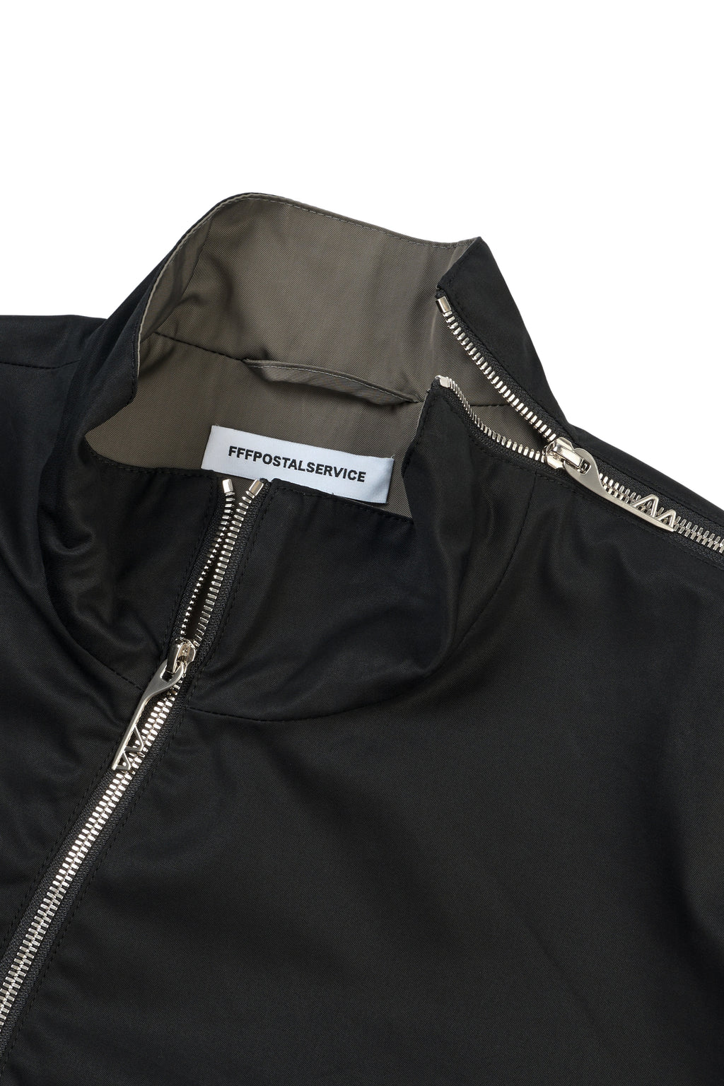Asymmetrical Operator Zip Jacket (Black)