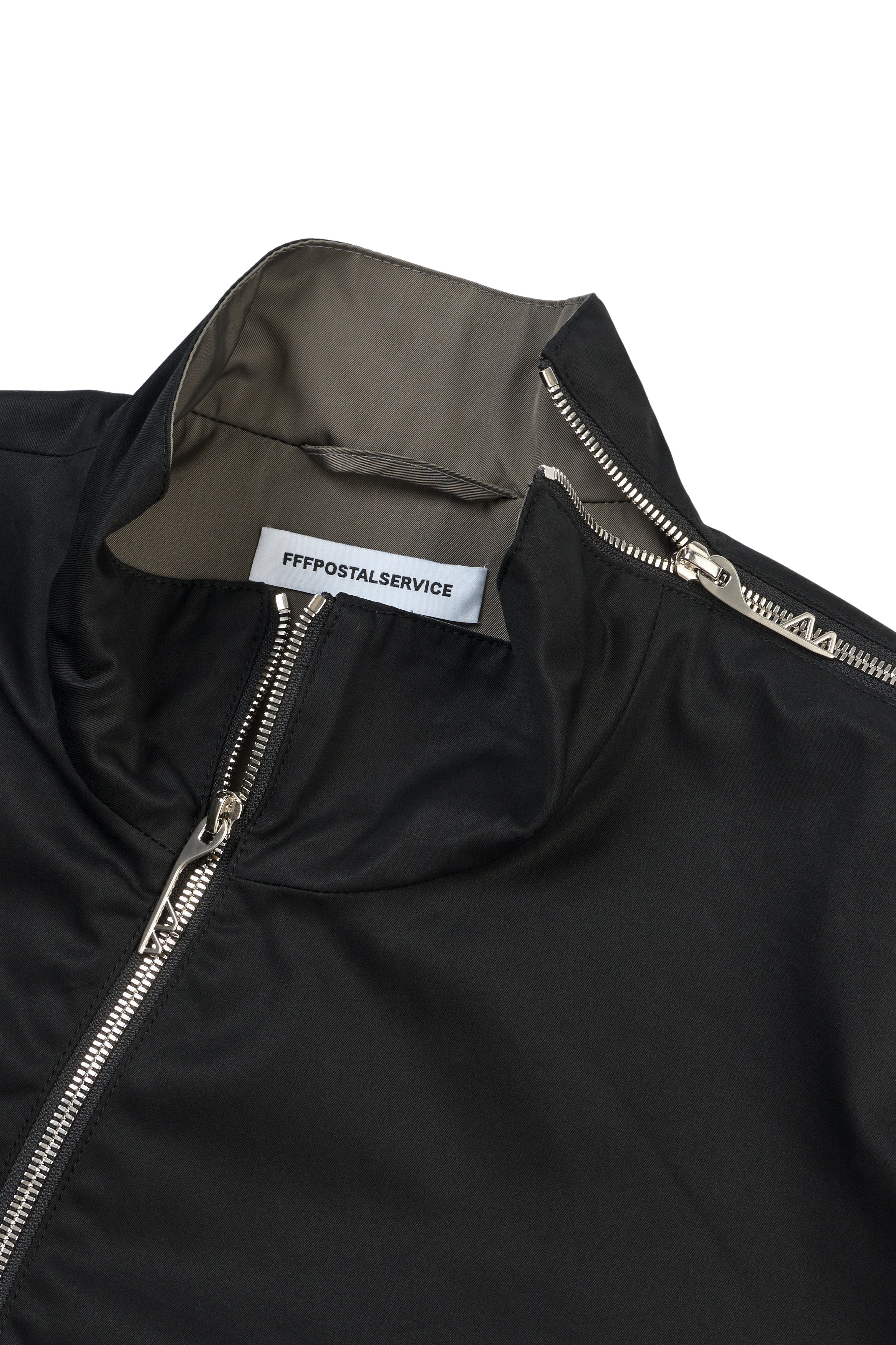 Asymmetrical Operator Zip Jacket (Black)
