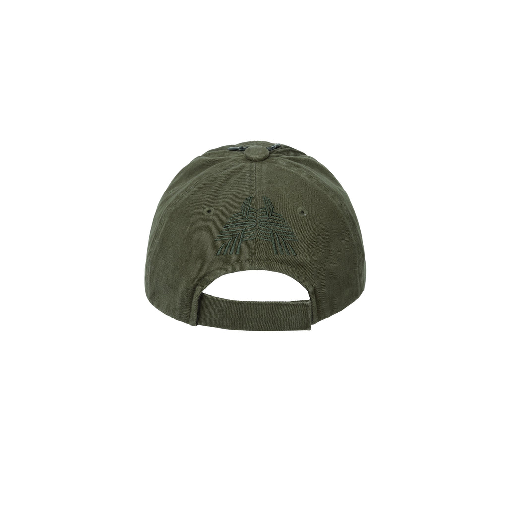 Double Zip Washed Cap (Army Green)