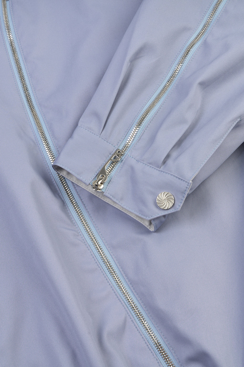 Asymmetrical Operator Zip Jacket (Sky Blue) Online Exclusive