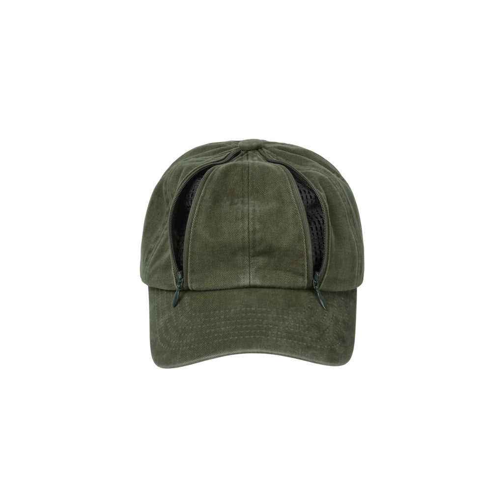 Double Zip Washed Cap (Army Green)