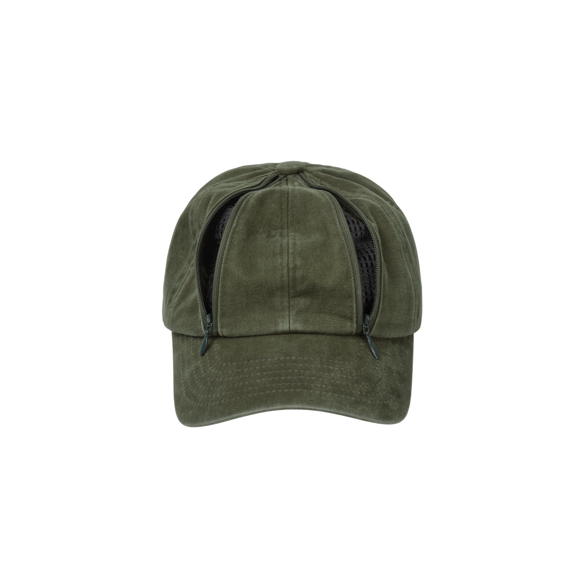 Double Zip Washed Cap (Army Green)