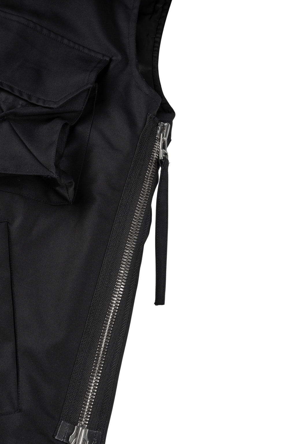 Darted Kalf Vest (Carbon Black)