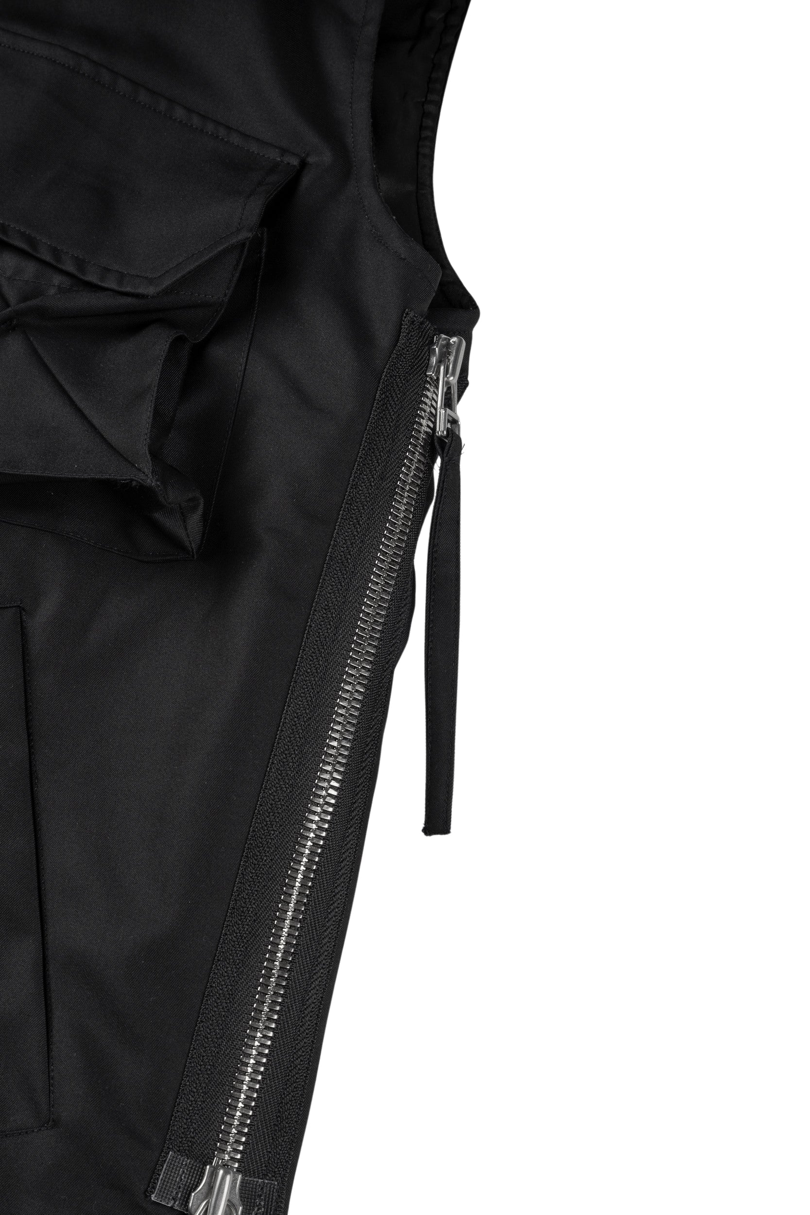 Darted Kalf Vest (Carbon Black)