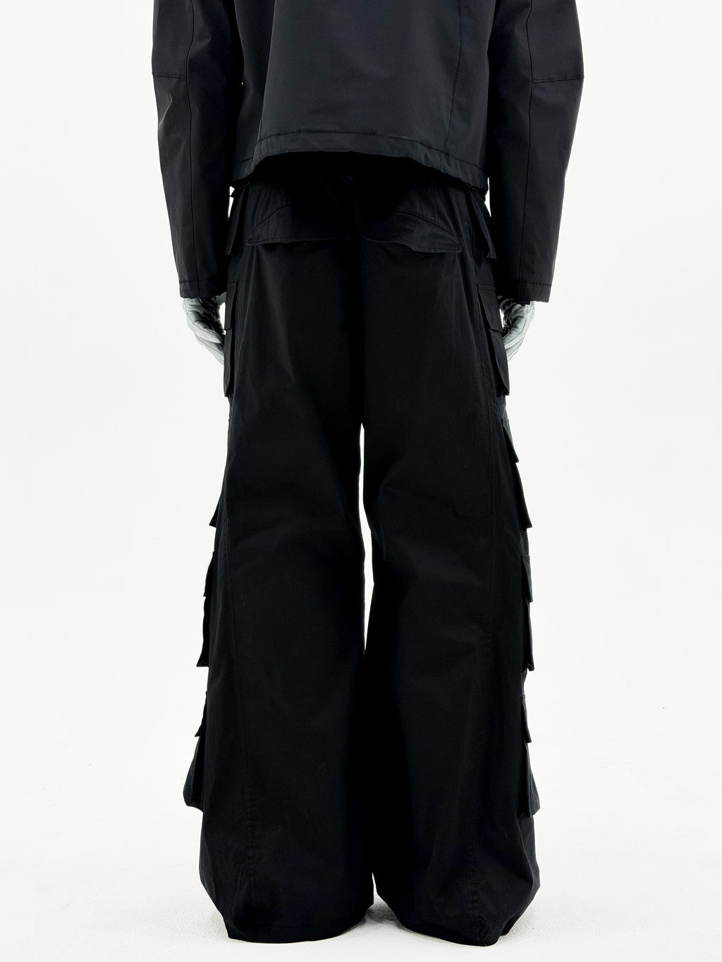 6 Flap Pocket Trousers (Black)