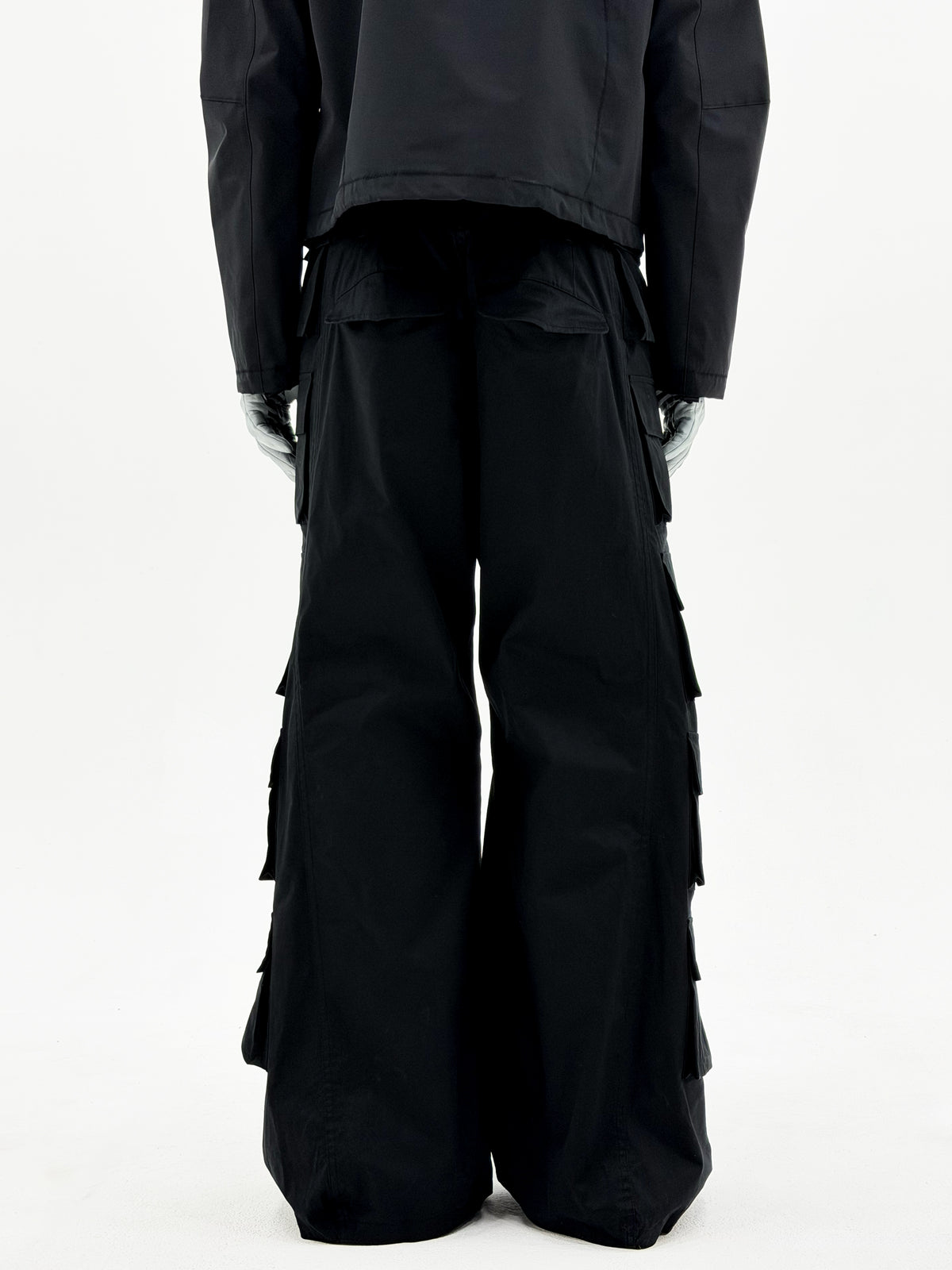 6 Flap Pocket Trousers (Black)