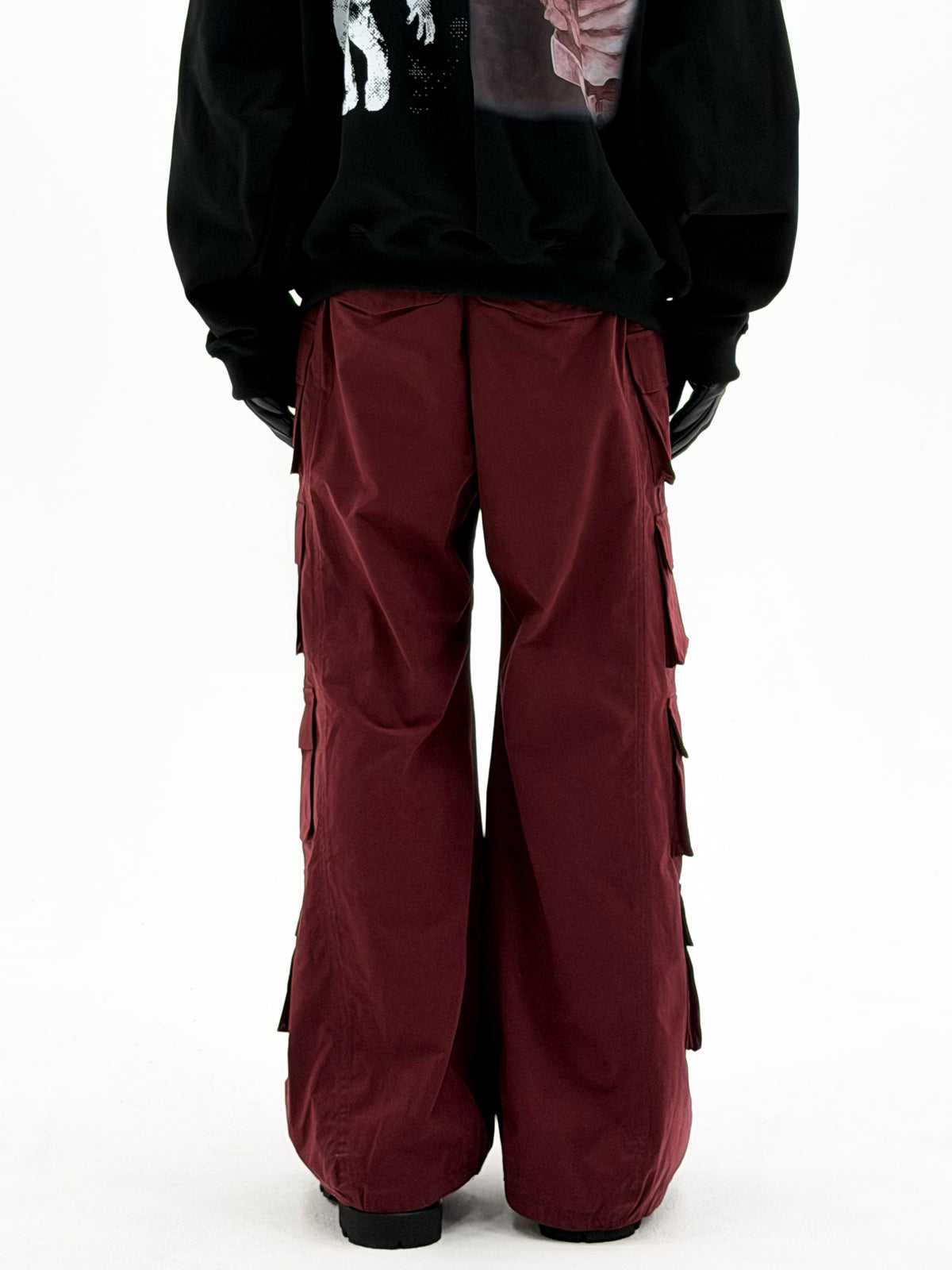 6 Flap Pocket Trousers (Red)
