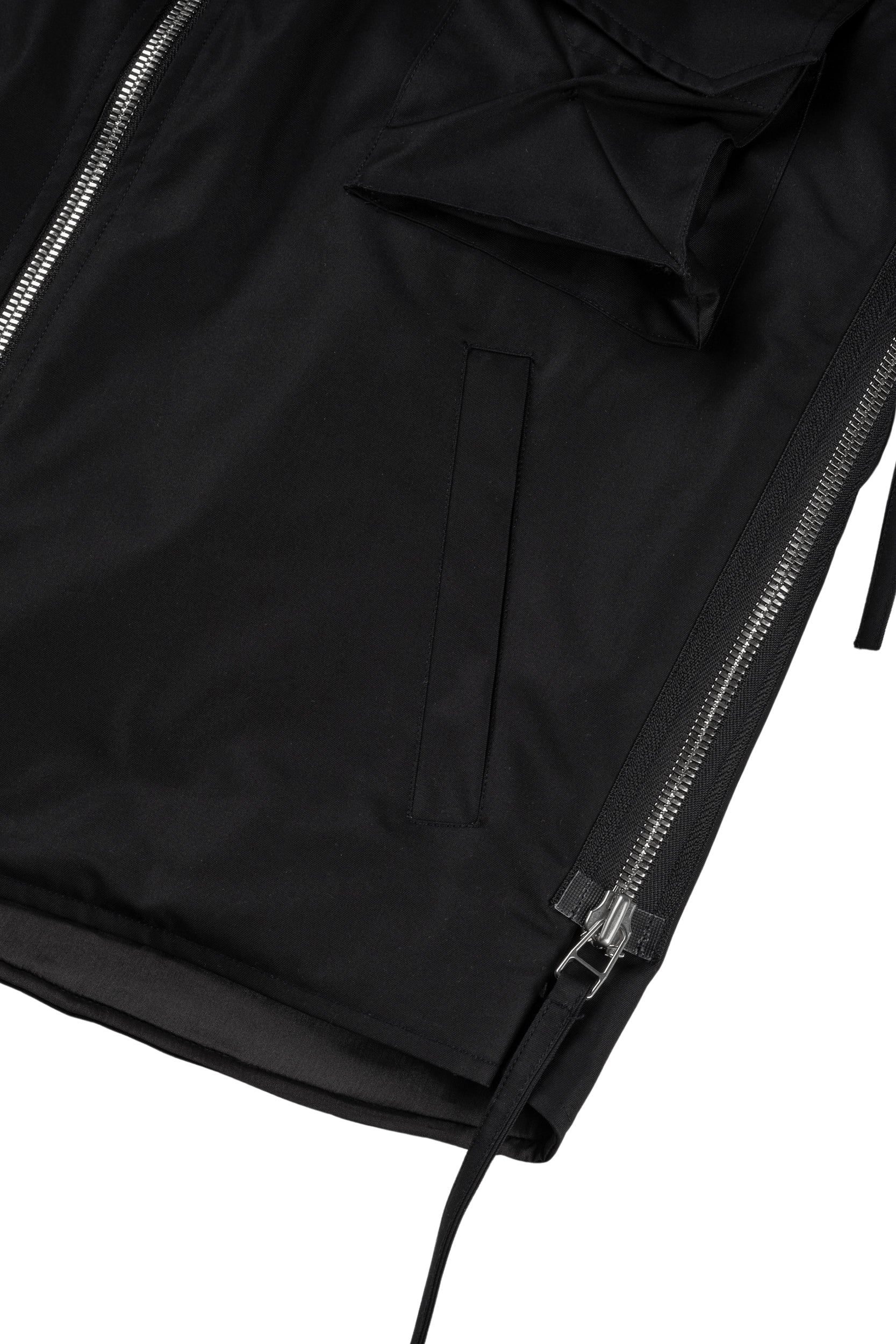 Darted Kalf Vest (Carbon Black)