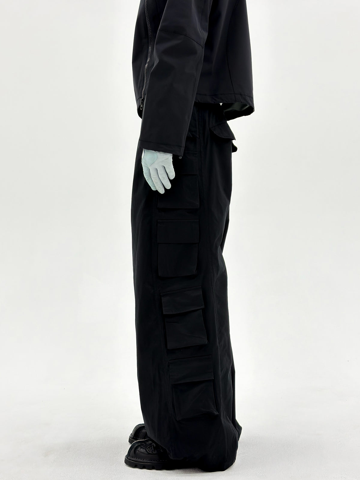 6 Flap Pocket Trousers (Black)
