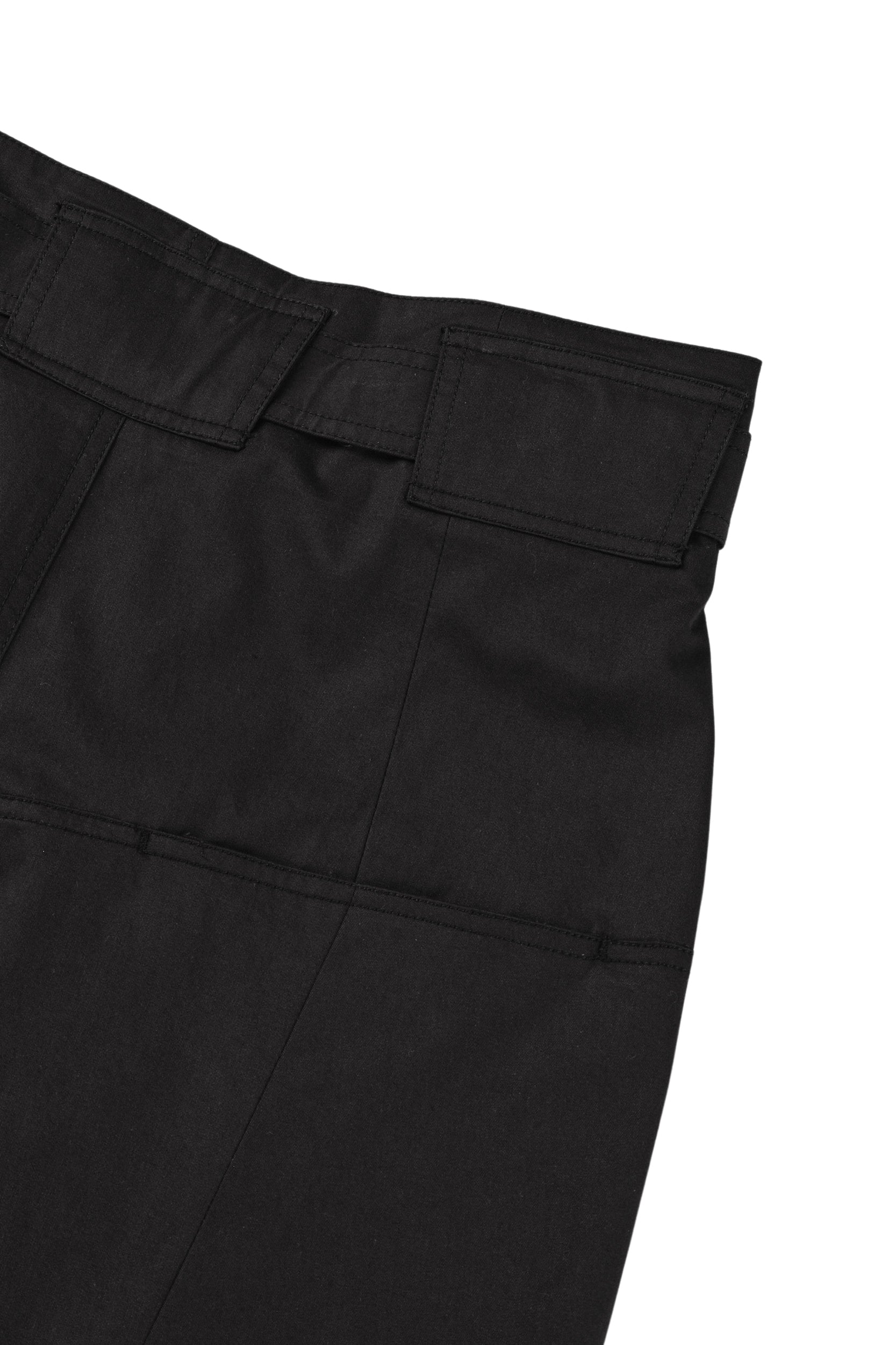 Wide Belted Trousers (Black)