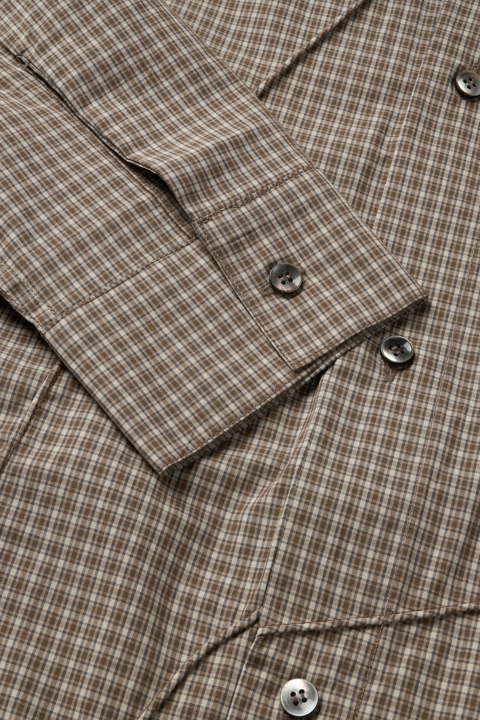 Diffraction Button Up Shirt (Beige Multi)