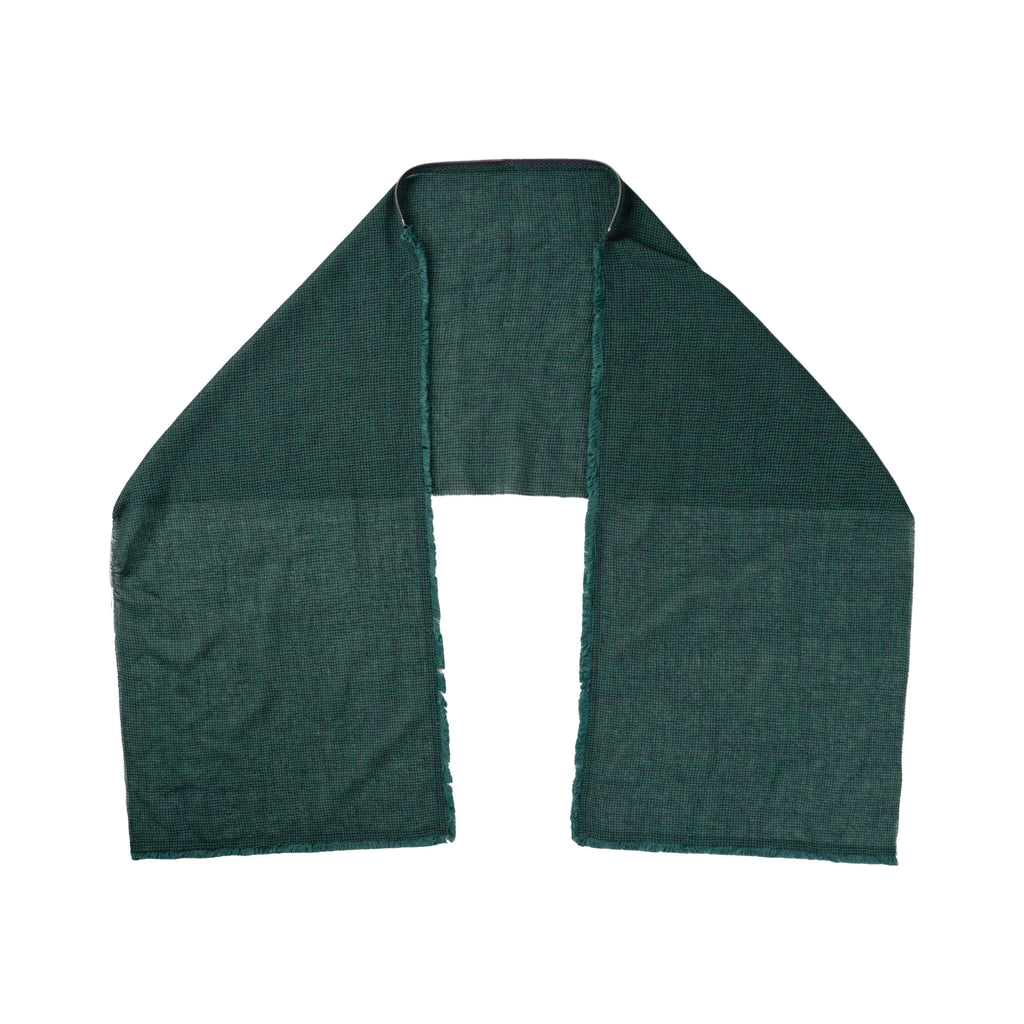 Hooded Zip Scarf (Green)