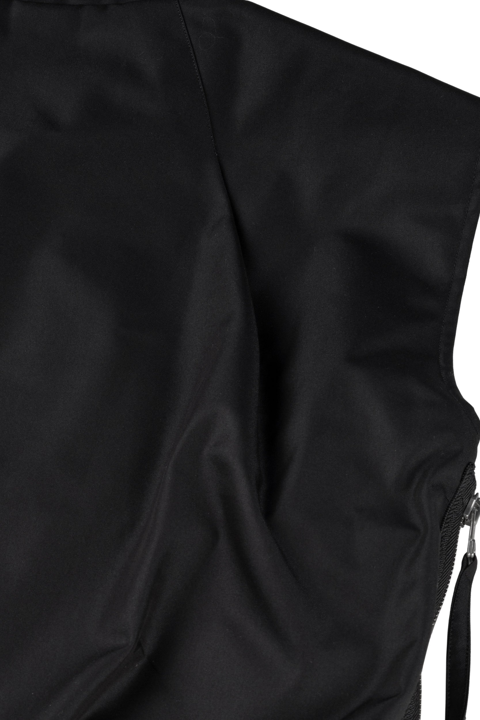 Darted Kalf Vest (Carbon Black)