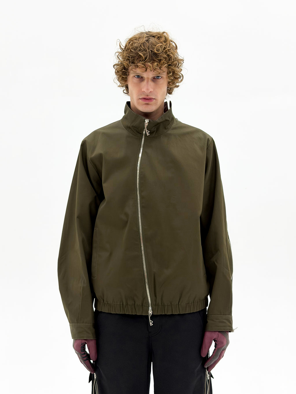Asymmetrical Operator Zip Jacket (Army) Online Exclusive