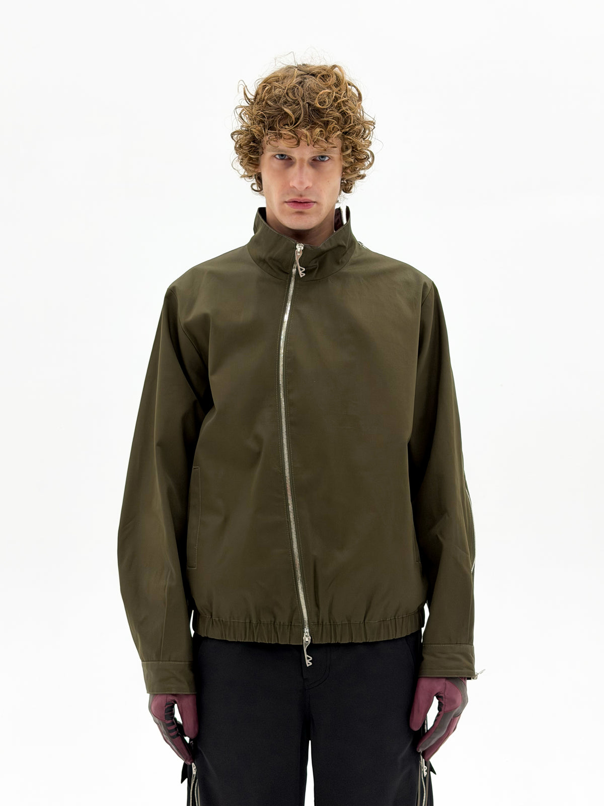 Asymmetrical Operator Zip Jacket (Army) Online Exclusive