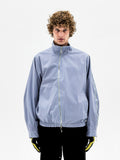 Asymmetrical Operator Zip Jacket (Sky Blue) Online Exclusive