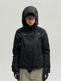 Bondage Flight Puffer Jacket (Black)