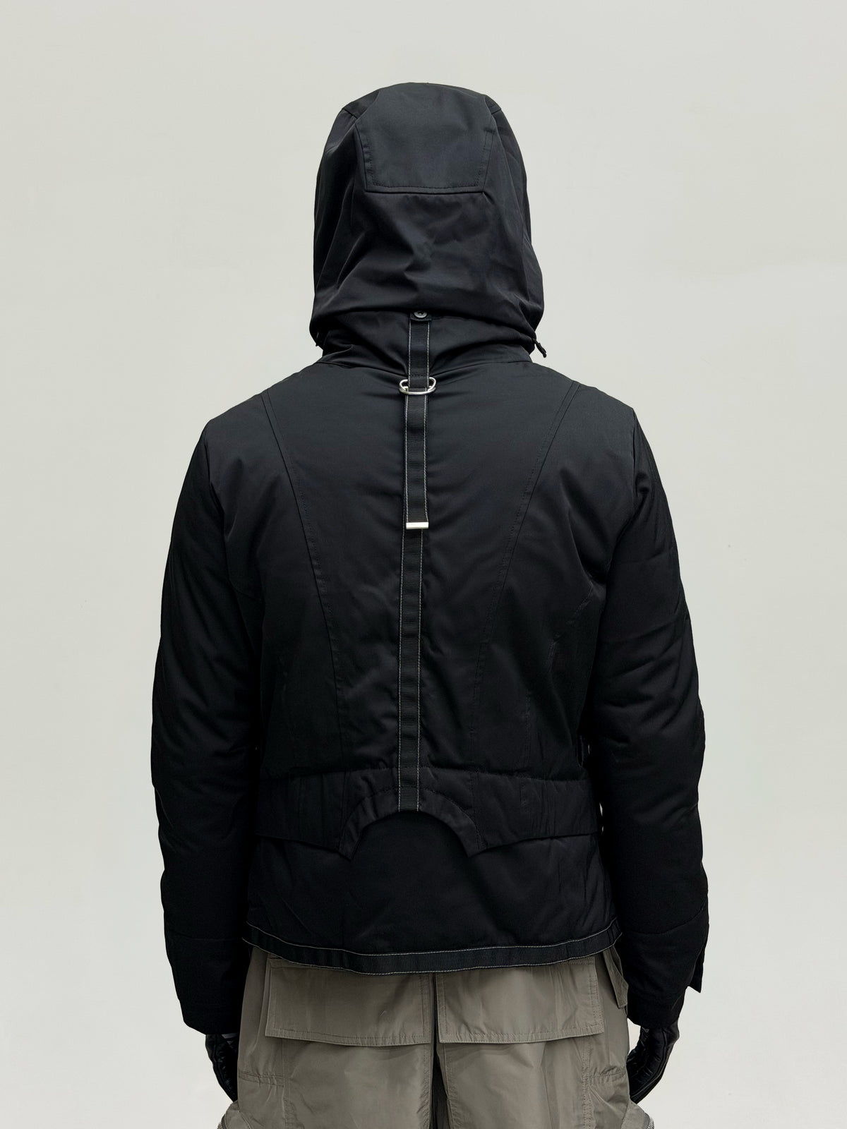 Bondage Flight Puffer Jacket (Black)