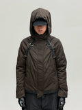 Bondage Flight Puffer Jacket (Fondant Brown)