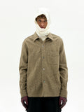Wool Diffraction Over Shirt (Beige Check)