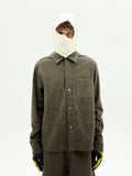 Wool Diffraction Over Shirt (Brown Check)