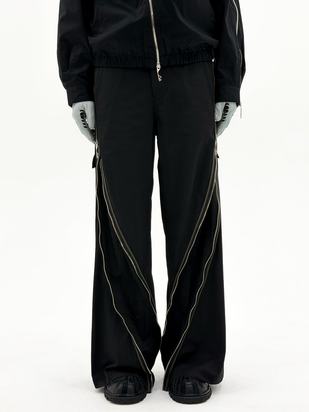 Diffraction 3-Way Zip Cargo Trouser (Black)