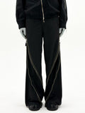 Diffraction 3-Way Zip Cargo Trouser (Black)