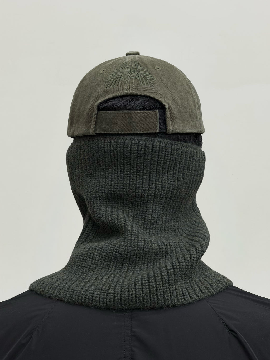 Double Zip Washed Cap (Army Green)