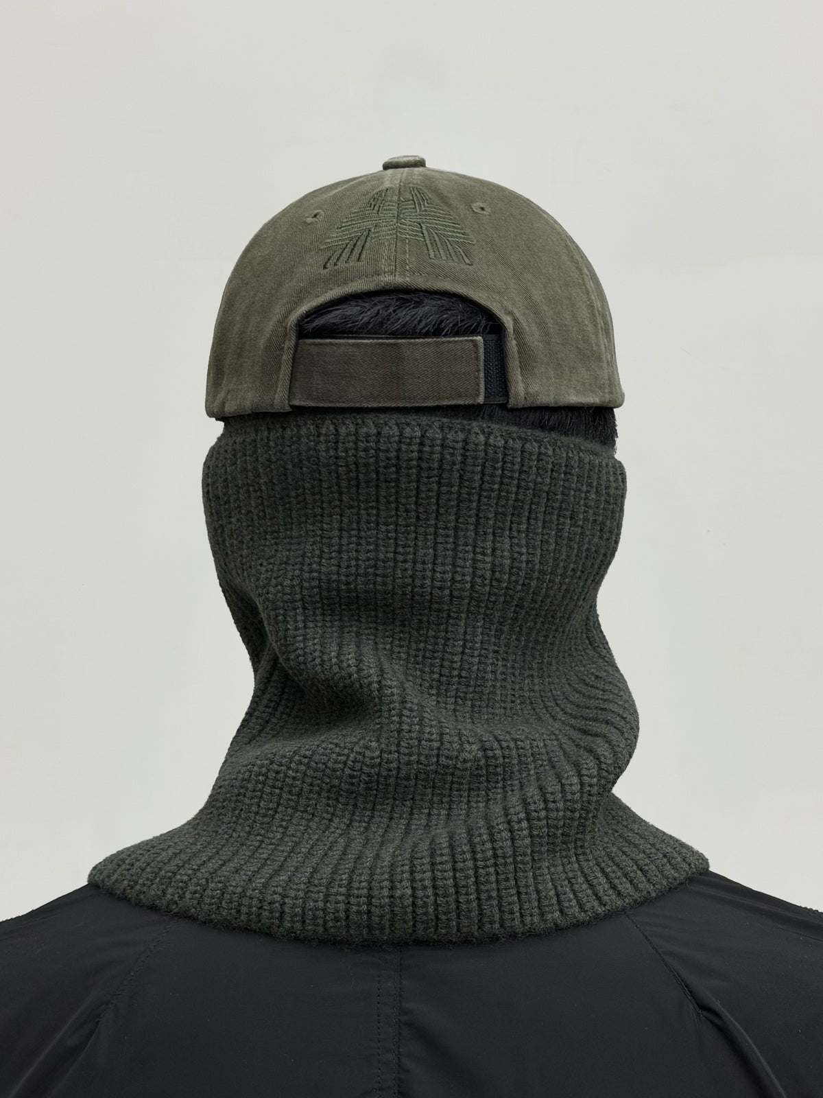 Double Zip Washed Cap (Army Green)