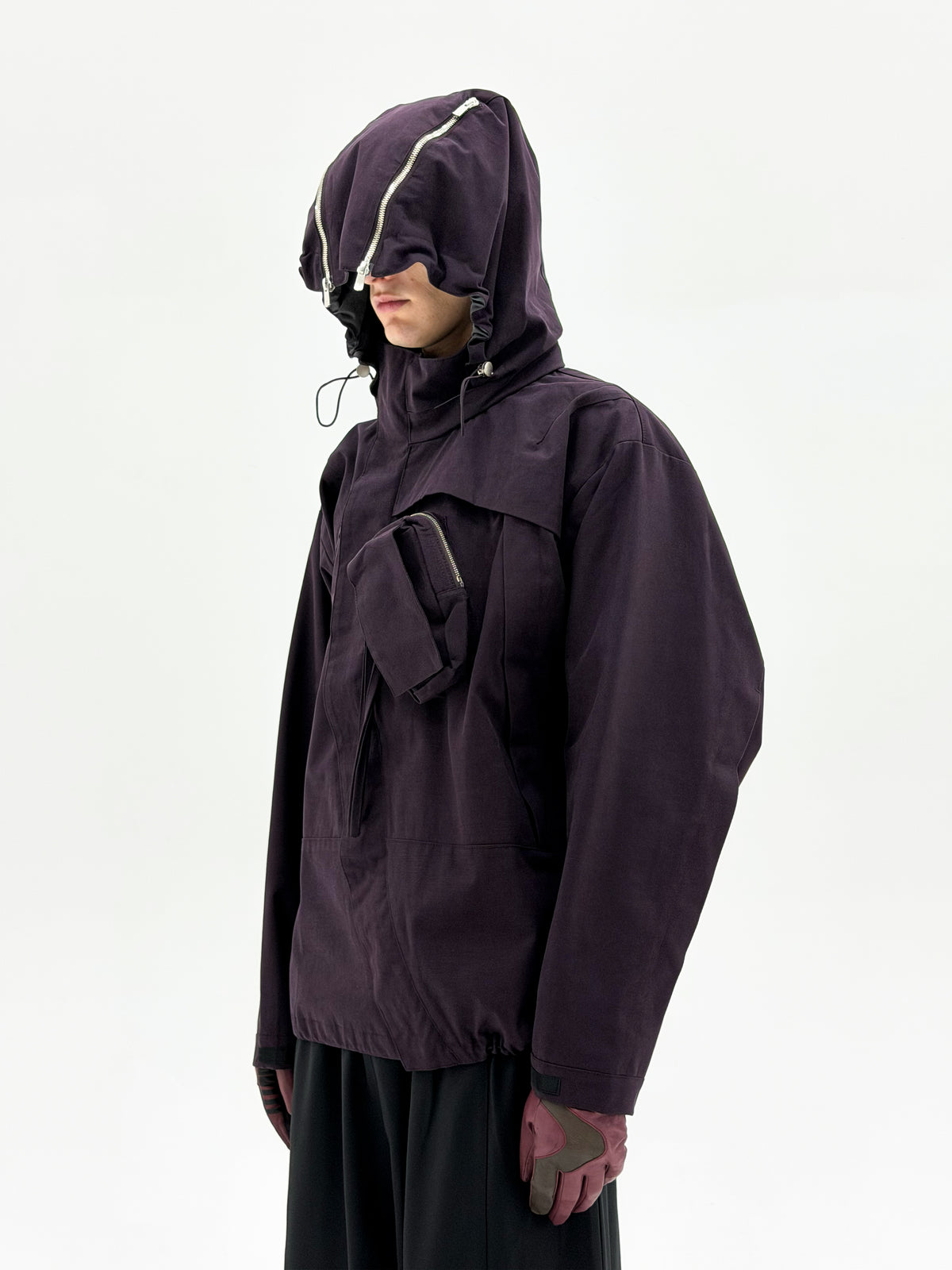 MK3 Curved Zip Jacket (Wine)