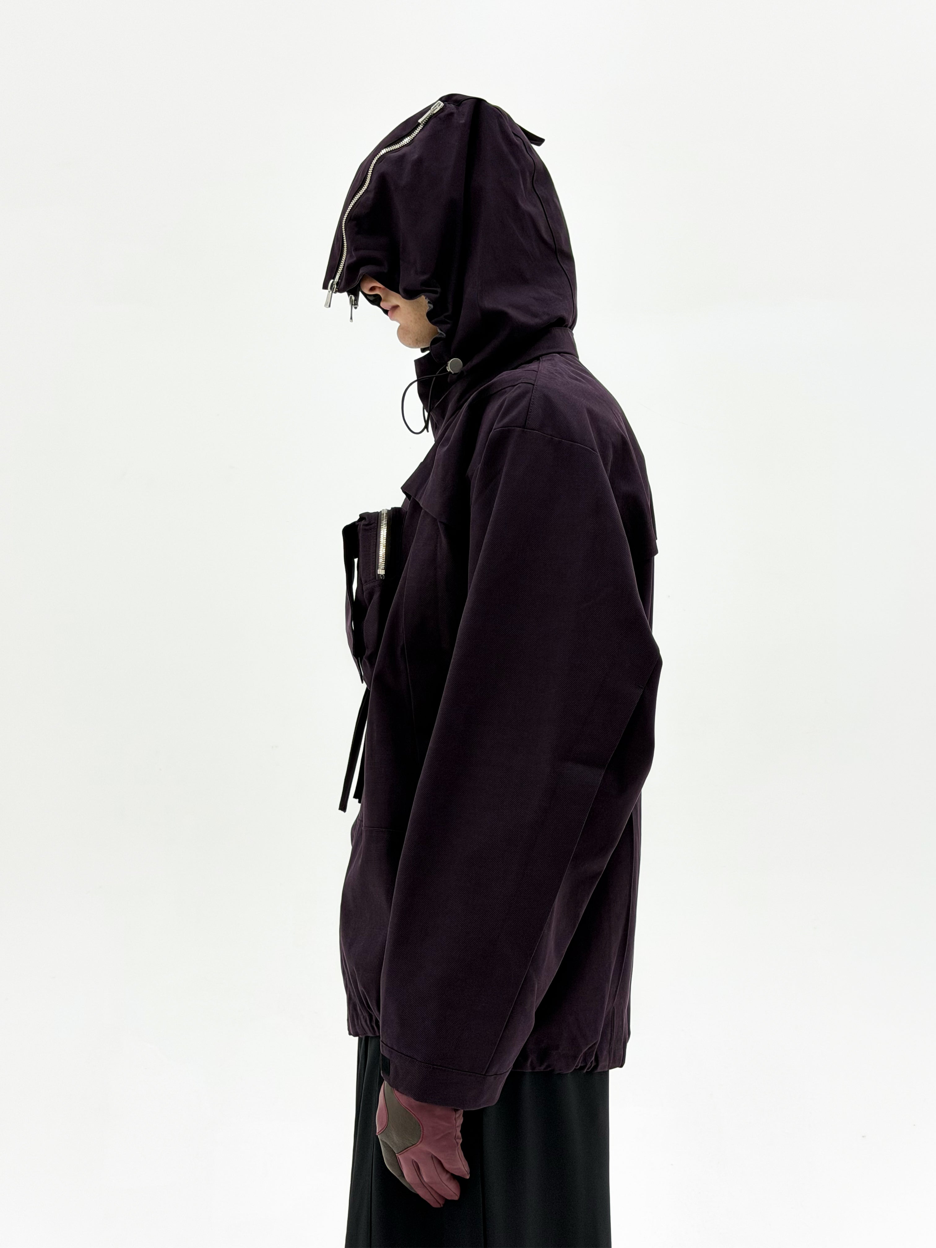 MK3 Curved Zip Jacket (Wine)
