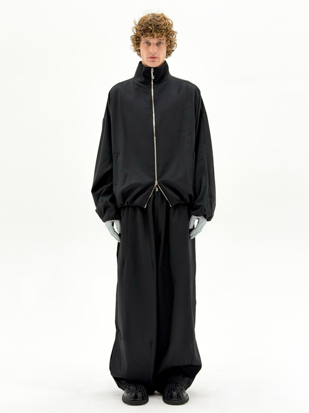 Wool OS Track Jacket (Black)