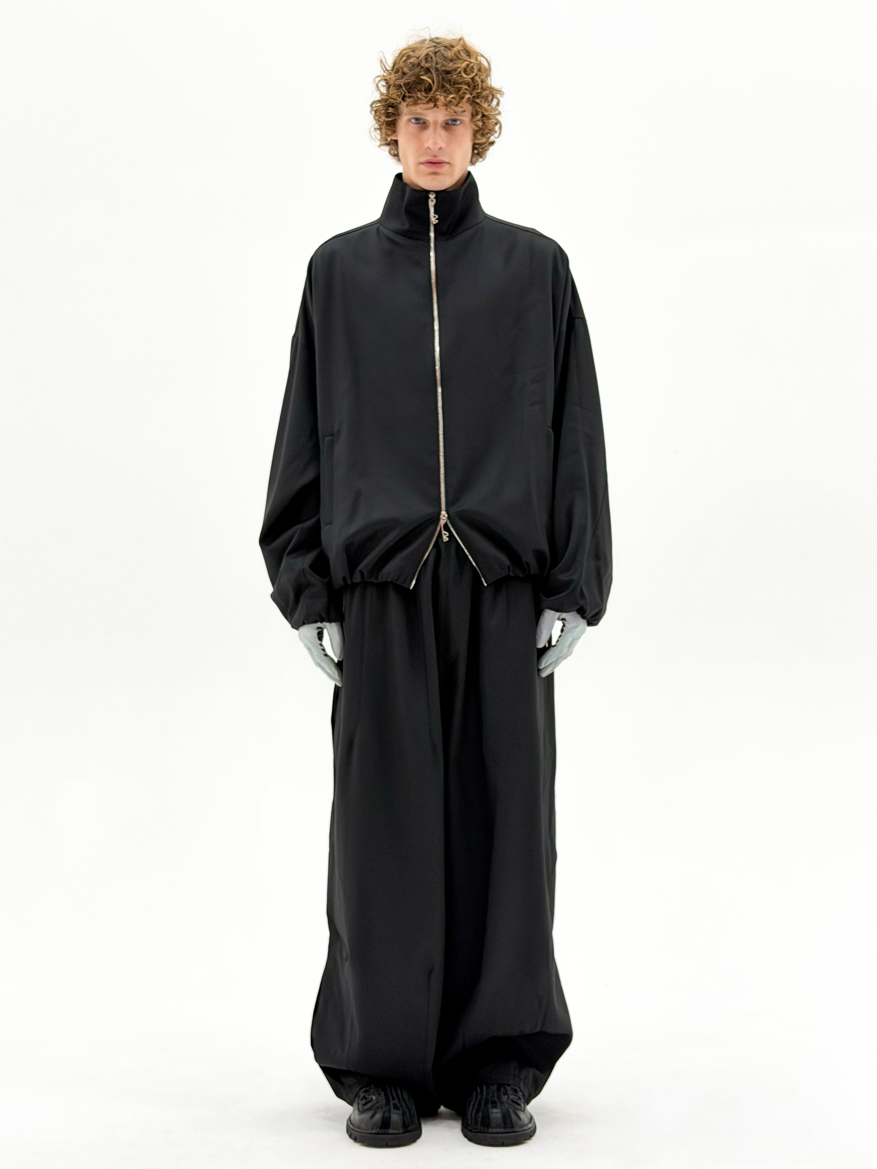 Wool OS Track Jacket (Black)