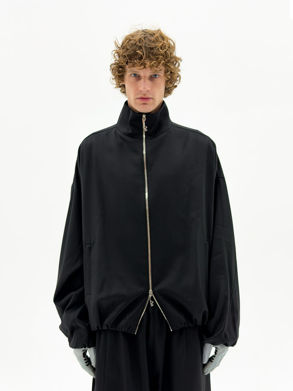 Wool OS Track Jacket (Black)