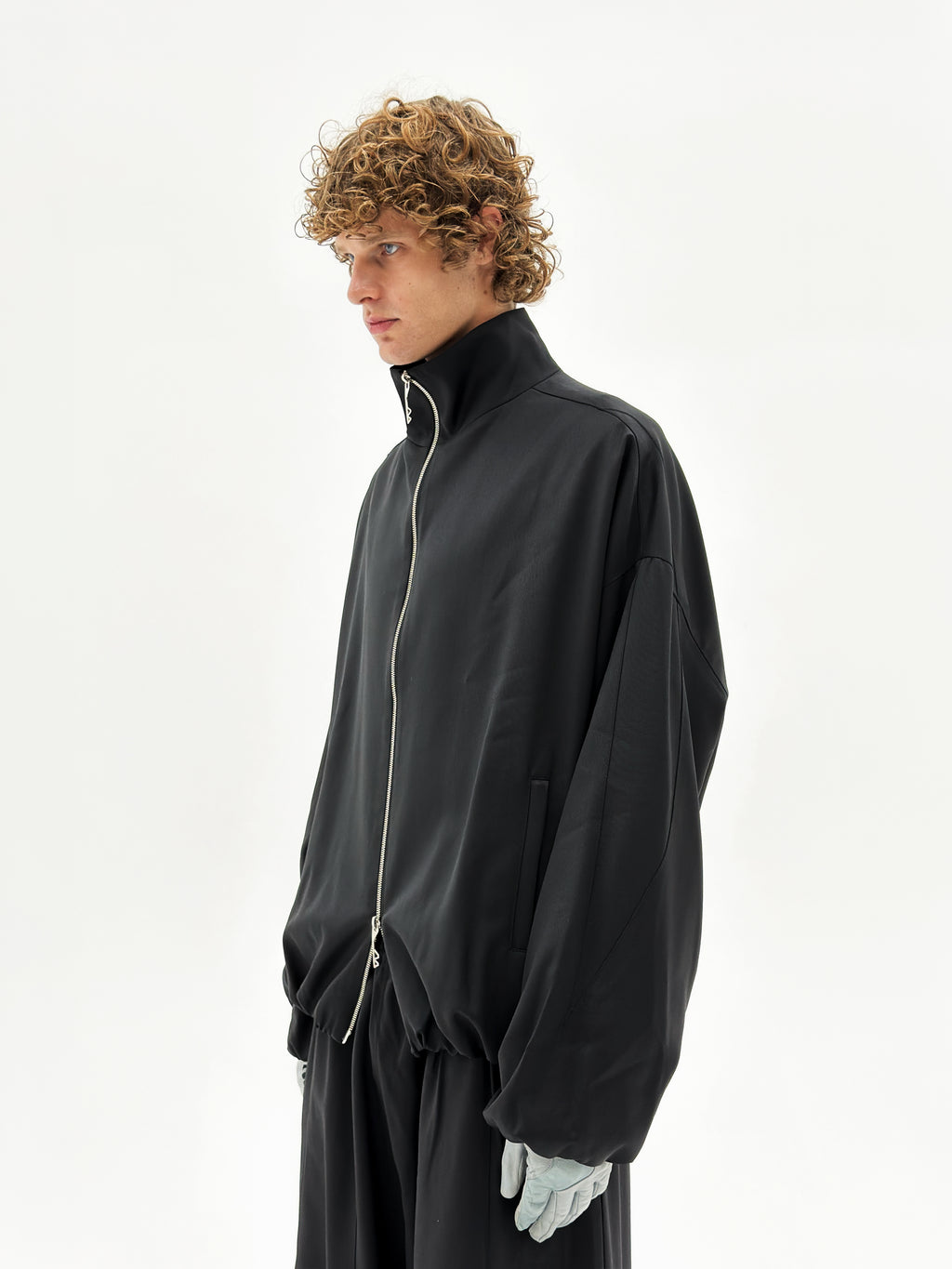 Wool OS Track Jacket (Black)