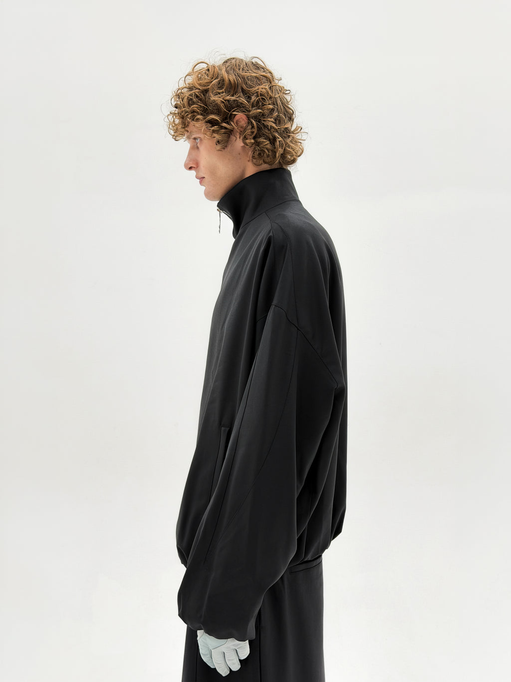 Wool OS Track Jacket (Black)