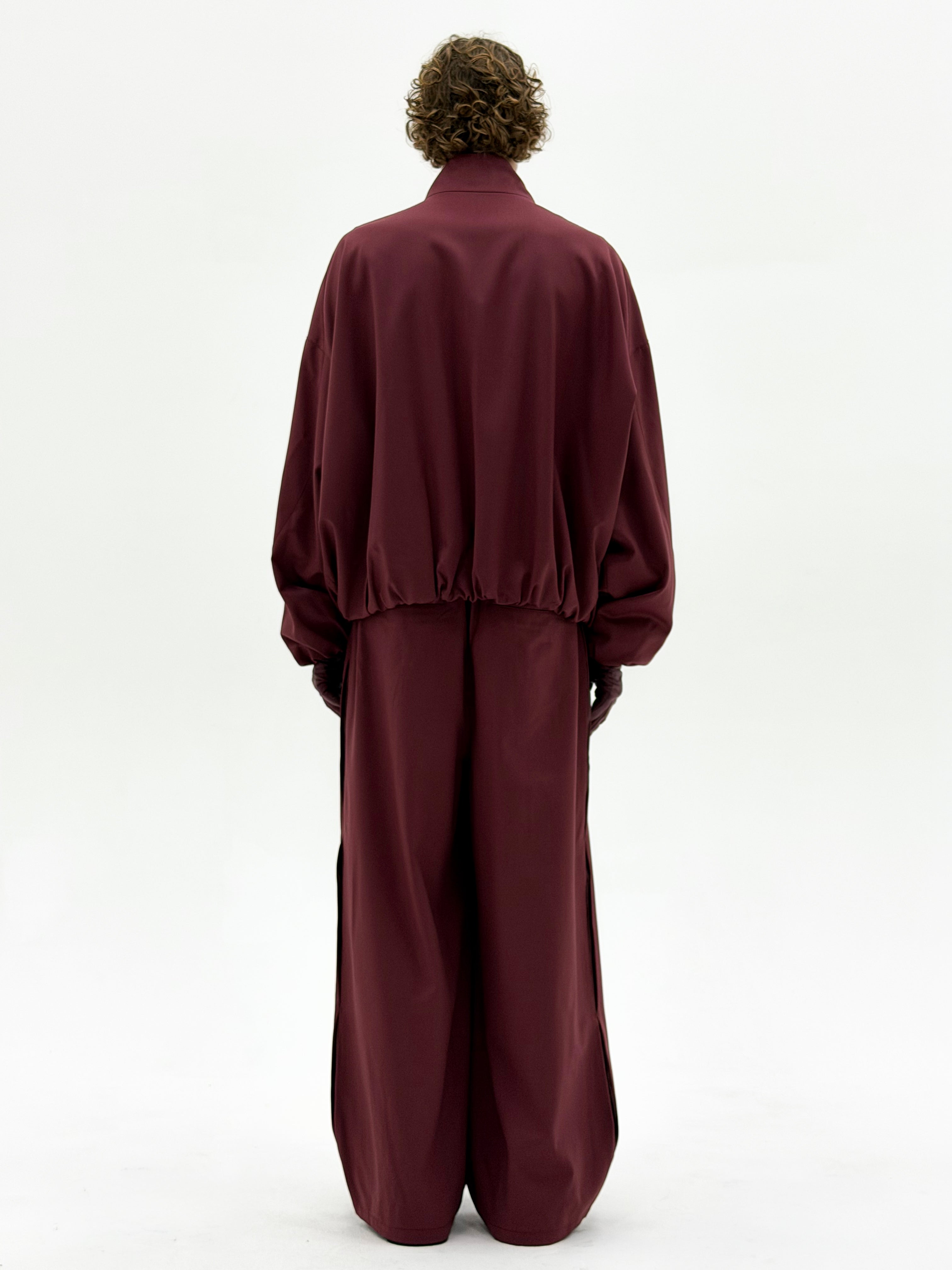 Wool OS Track Jacket (Blood Red)