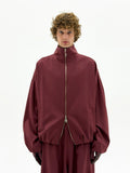 Wool OS Track Jacket (Blood Red)