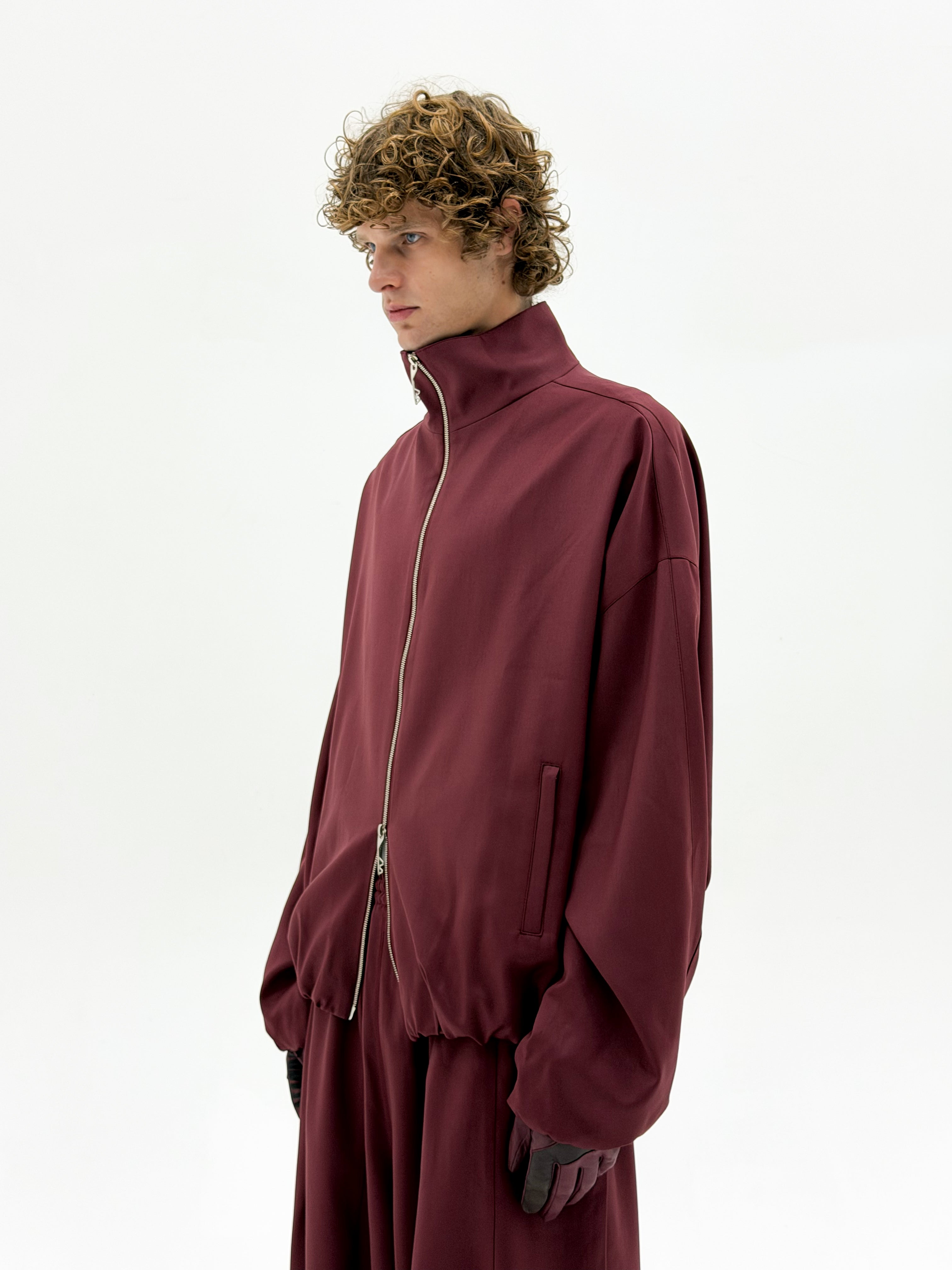 Wool OS Track Jacket (Blood Red)