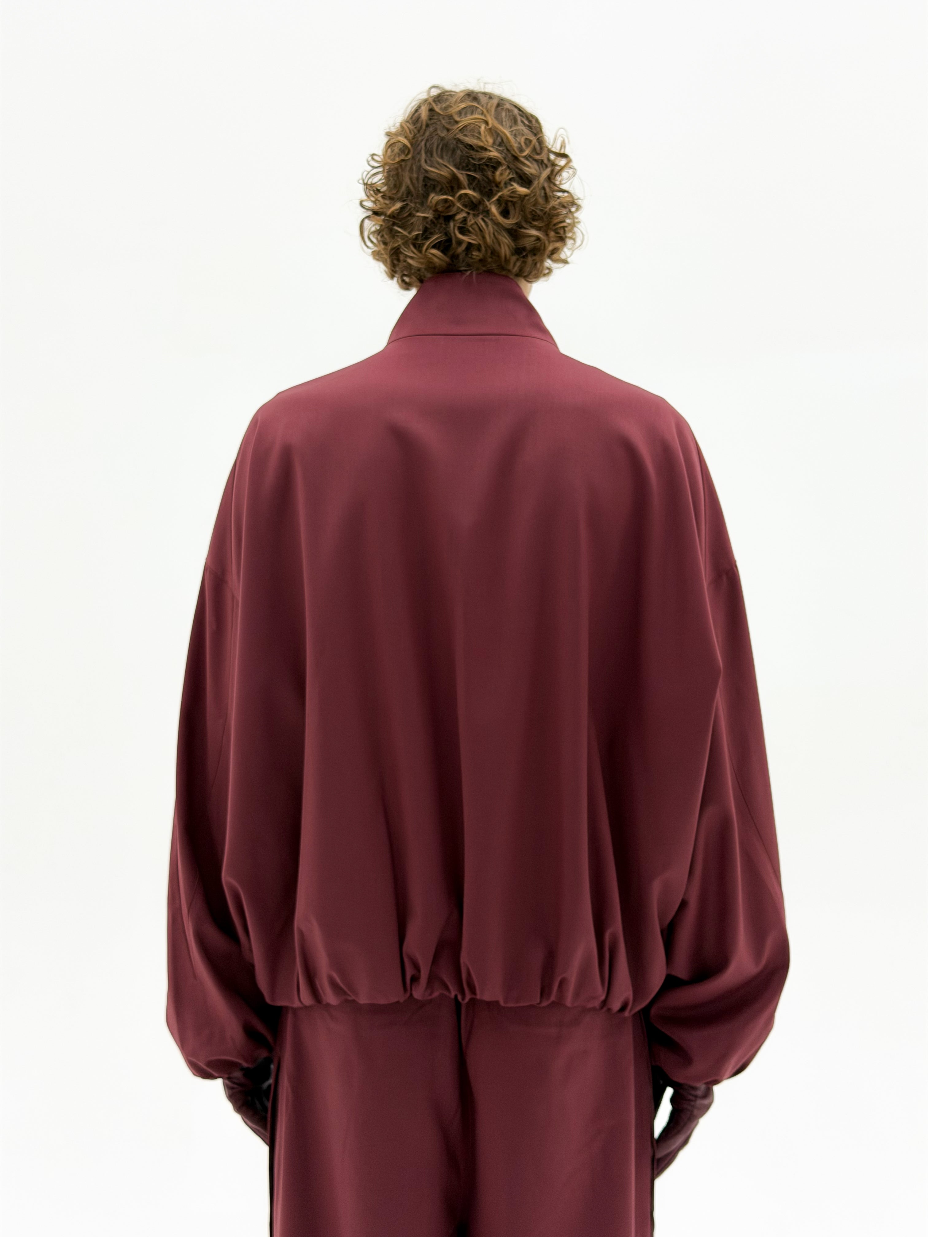 Wool OS Track Jacket (Blood Red)